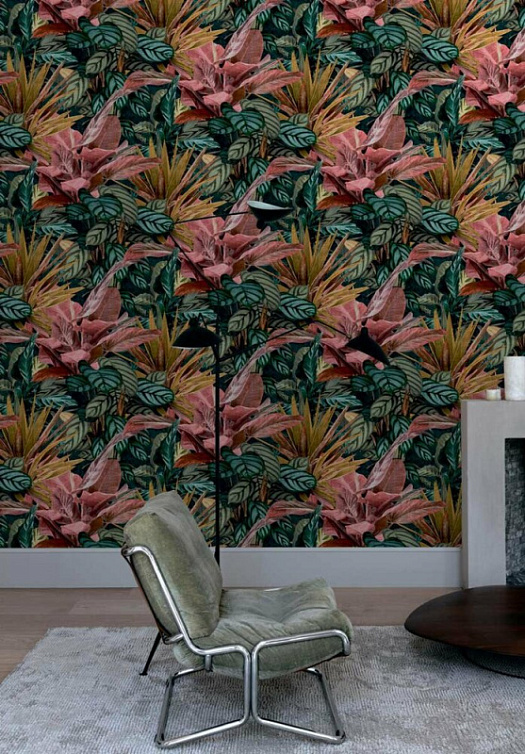 Обои в интерьере артикул WL 2002, Wanderlust, Grandeco Обои в интерьере артикул WL 2002, Wanderlust, Grandeco