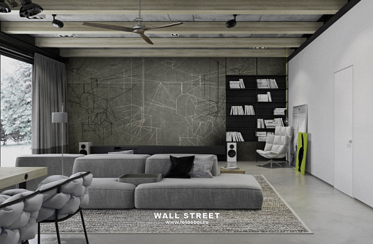 Фотообои в интерьере артикул Induction 29, ИНДУКЦИЯ / INDUCTION, Wall street